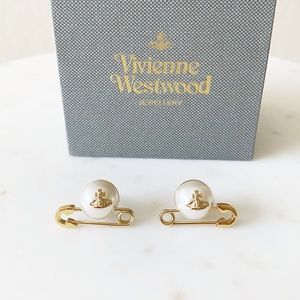 Vivienne Westwood paperclip orb earrings